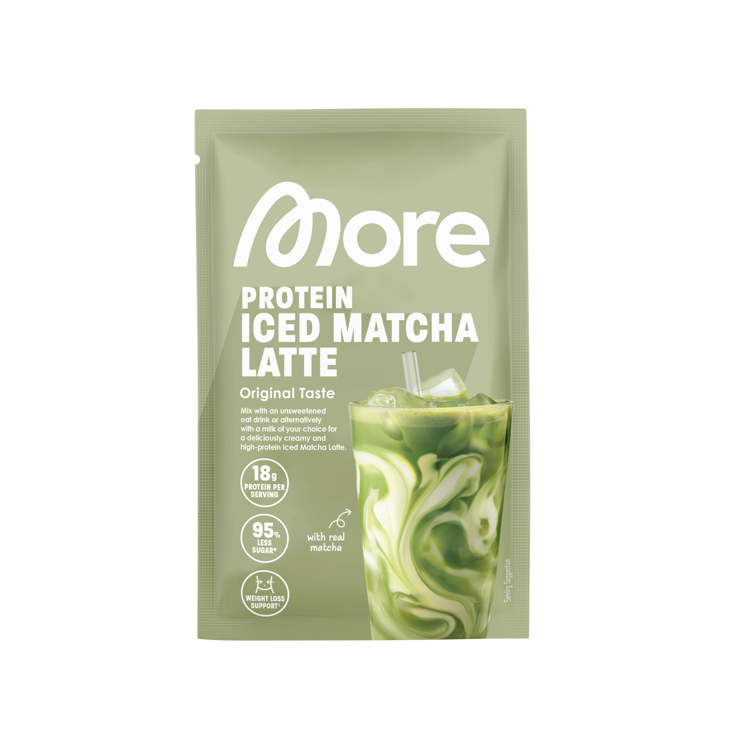 More Protein Iced Matcha Latte