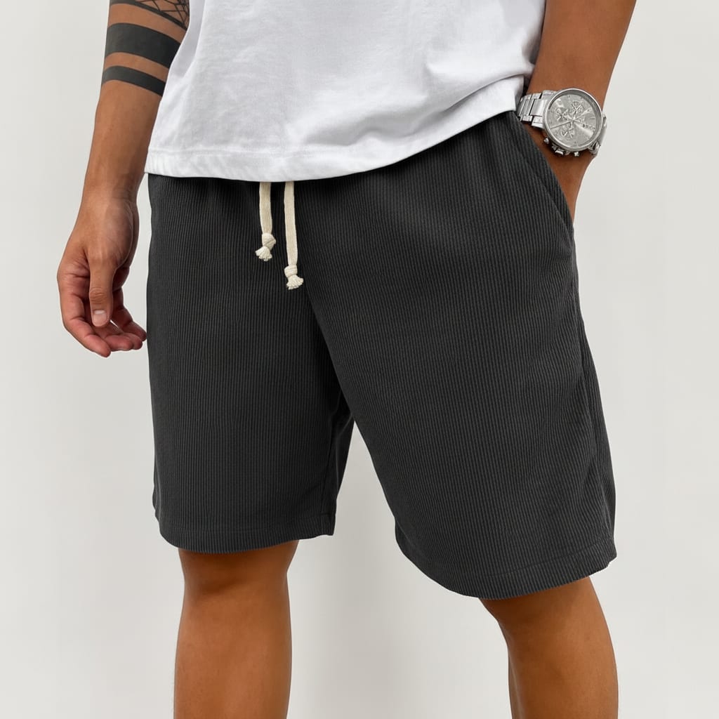 Ribbed Corduroy Comfort Shorts