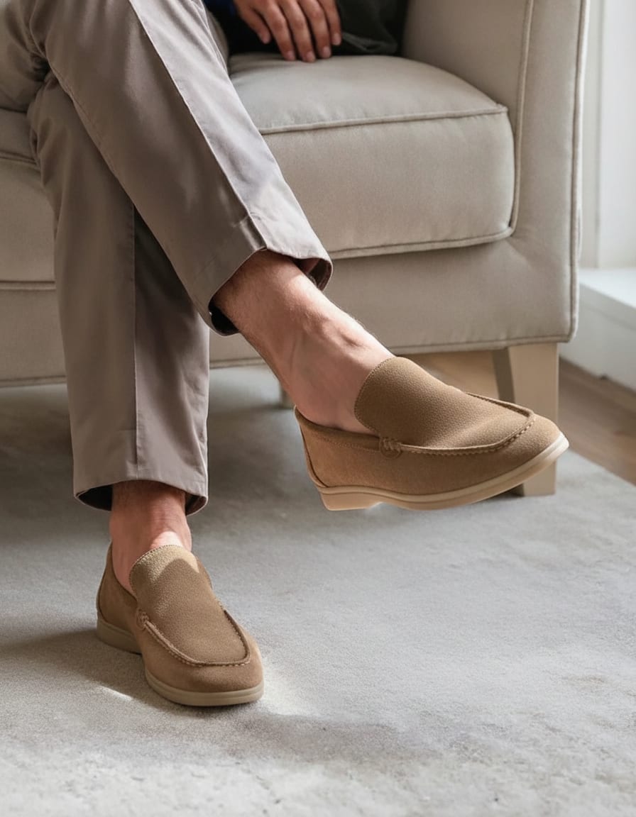 Classic Suede Slip-On Loafers