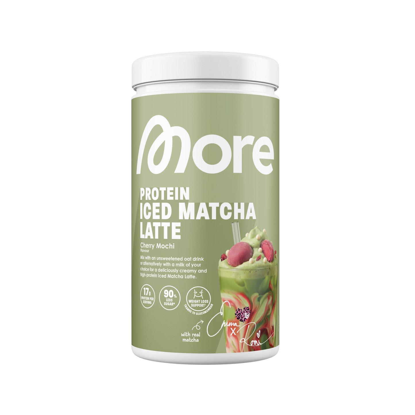 More Protein Iced Matcha Latte
