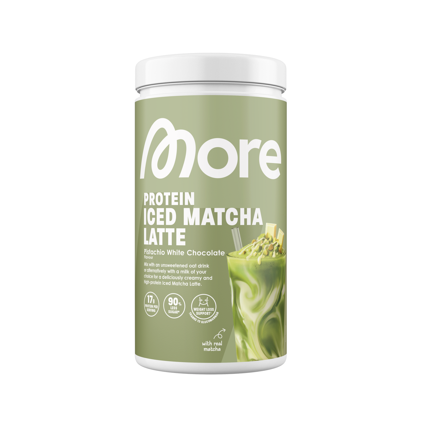 More Protein Iced Matcha Latte