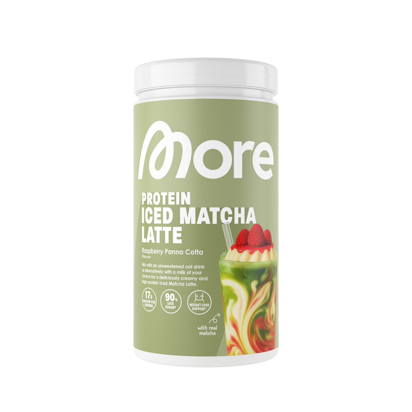 More Protein Iced Matcha Latte